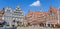 Central square in the historic old town of Luneburg