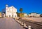 Central square in town of Palmanova church view