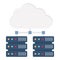 Centralized database Flat  Vector icon which can easily modify or edit