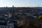 The centre of Vilnius in Lithuania on a warm autumn or fall afternoon. Photographed from the top of Gediminas Castle.