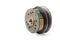 Centrifugal clutch set of motorcycle or scooter on white background .Motorcycle automatic clutch uses centrifugal force with the
