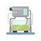 Centrifuge, equipment for olive oil production vector Illustration on a white background