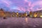 Centro Civico and main square in downtown Bariloche at sunset - Bariloche, Patagonia, Argentina