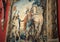 Centurion and war horse illustrated in woven tapestry