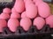 Century Egg Duck shell have Pink color on black panel