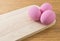Century Eggs or Pidan Eggs on A Wooden Board
