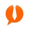 CEO Talk Orange Bubble Chat Orange Icon Symbol Design