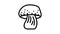 cep mushroom line icon animation