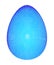 Ceramic Blue Mosaic Smalt Majolica Egg Illustration