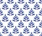 Ceramic blue pattern vector