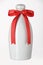 Ceramic bottle with red riband