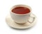 Ceramic cup of hot aromatic tea