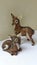 Ceramic deer figurine