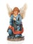 Ceramic figure of the angel of the nativity scene