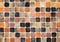 Ceramic glass colorful tiles mosaic composition