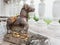 Ceramic horse and zebra used as offerings or sacrifice to holy spirits