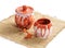 Ceramic pots. on white background