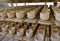 Ceramic in rack prepare for bring in furnace in factory