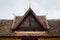 Ceramic Roof of Porch`s Gate of Wat Sisaket Monastery at Vientiane, Laos.