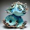 Ceramic sea creature statue, genererated with AI