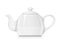 Ceramic teapot. Porcelain kettle for tea. Vector illustration.