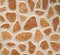 Ceramic tile imitation rounded pebbles