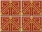 Ceramic tile pattern 415 oriental triangle geometry cross line