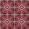 Ceramic tile pattern Curve Heart Cross Clover Leaf