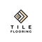 Ceramic tile stone flooring logo design