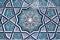 ceramic tile Uzbek mosaic with oriental Arabic Islamic pattern decorated with ornament