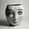 Ceramic Vase With Apollonia Saintclair-inspired Face Illustration
