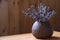 Ceramic vase with lavender