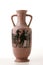 A ceramic vase like the ancient Greek amphora