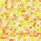 Ceramic yellow orange mosaic background seamless texture in swimming pool or kitchen