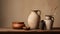 Ceramics decorative clay rustic jug pottery vase