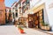 Ceramics souvenir shop in street of Monreale Sicily