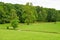 Cere la Ronde, France - july 15 2020 : landscape in front of the castle of Montpoupon