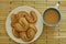 Cereal butter cookies and coffee