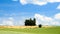 Cereal fields under blue sky in Picardy