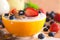 Cereal with Fruits and Milk