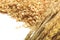 cereal grain whole rolled oats on white background