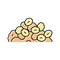 cereal pile color icon vector illustration