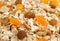 Cereals muesli and raisins