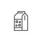 Cereals package outline icon