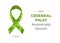 Cerebral Palsy Awareness Month concept with ribbon