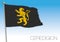 Ceredigion county flag, United Kingdom, Wales