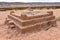 Ceremonial altar at the Tiwanaku archaeological site, near La Paz, Bolivia