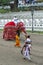 A ceremonial elephant at Kandy in Sri Lanka.