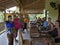 Ceremonial lunch served to tourists at a private villa in Bali