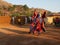 Ceremonial mask dance, Egungun, voodoo, Africa